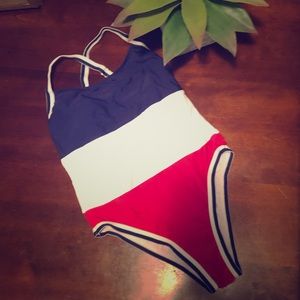 One Piece swim suit 4th of July!